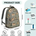 thumbnail image 5 of German Shepherd Dog and Footprint Backpack for School,Cute School Bag,Schoolbag with Adjustable Shoulder Straps & Padded Back,16.9 Inch, 5 of 5