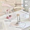 thumbnail image 4 of tredstone Adjustable Phone Bracket Acrylic Tablet Stand With 360° Rotation Reserved Charging Port Pink, 4 of 6