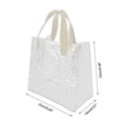 thumbnail image 3 of Unique Bargains 1 Pc Reusable Gift Bag Durable Star Design Handle Gift Bag Beige, Transparent Large, 3 of 5