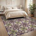 thumbnail image 3 of ODIKA Bathtub Faded Vintage Botanical Print Backing Support Shower Non-Slip Flatwoven for Living Room, Under Sectional, Family, 3 of 7
