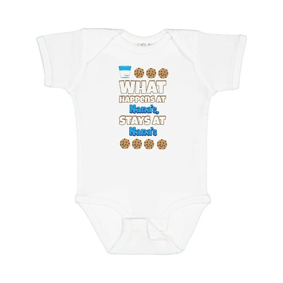 Inktastic What Happens at Nana's Boys or Girls Baby Bodysuit