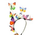 thumbnail image 3 of 1 Pcs Handmade Spring Butterfly Headband Bridal Flower Crown Ladies Costume Delicate Wedding Hair Accessories, 3 of 5