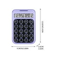 thumbnail image 3 of Djunllk Calculator - Solar Power & Battery Jelly Style Candy Color Exquisite Mini Scientific Calculator Portable Pocket Size Standard Function for On-the-Go Office Home School, 3 of 6