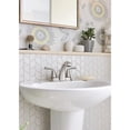 thumbnail image 2 of Moen&nbsp;Haber Spot Resist Brushed Nickel 2-handle 4-in Centerset WaterSense Bathroom Sink Faucet with Drain, 2 of 4