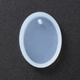 thumbnail image 2 of 2pc Oval Shape DIY Silicone Pendant Molds Resin Casting Moulds Jewelry Making DIY Tool For UV Resin Epoxy Resin Jewelry Making White 28x21x7mm Inner Size: 25x18mm Hole: 2mm., 2 of 4