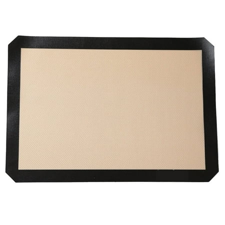 

Baking Silicone Mat 1pc Baking Silicone Mat Pads Non-stick Heat Resistance Baking Tool for Home Bakery (Coffee + Black)