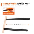 thumbnail image 5 of Kayak Wall Mount 4-Capacity, Heavy Duty Kayak Storage Rack for Canoe Paddle Board, Adjustable Padded Arms, 400 LBS Indoor Outdoor Garage, 5 of 7