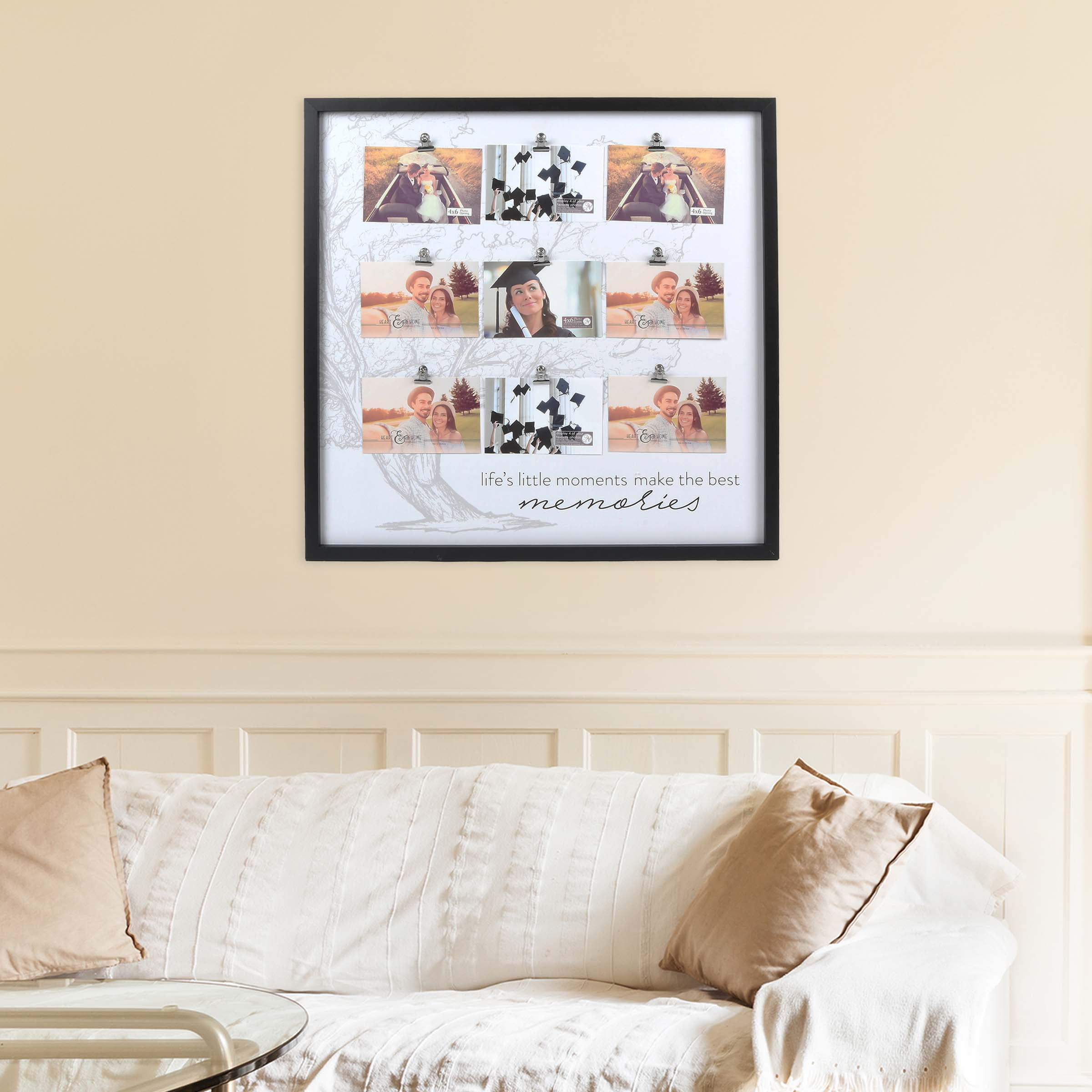 Prinz 4 x 6 Black Clip Collage Wall-Hanging Picture Frame