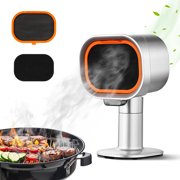 Portable Range Hood with Carbon Filters, Aobosi 4-Speed Vent Fan with LED Ring Light, Compact Smoke Extractor for Small Kitchen, RV, Indoor BBQ & Camping, Dishwasher-Safe Filter