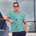 thumbnail image 4 of Balery Gnomes Holding Fruits Camisa Polo de Hombre con Estampado, de Manga Corta y Tejido Medio, Camisa Tipo Golf Polo-3X-Large, 4 of 6