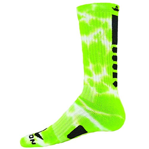 Red Lion Maxim Tie Dye Athletic Socks Neon Pink // White - Small