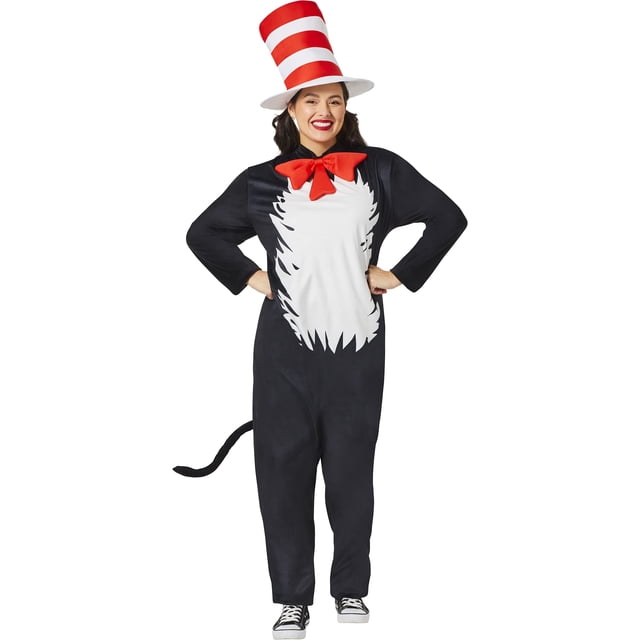Costume InSpirit Designs Dr. Seuss, gato adulto con sombrero, talla L