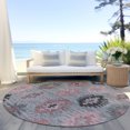 thumbnail image 6 of Addison Rugs Chantille Indoor/Outdoor Transitional Southwest Gray Washable Round Rug, 8' x 8', 6 of 6