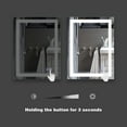 thumbnail image 4 of Topcobe 28 x 36 Inch Wall Mounted LED Vanity Mirror with Anti Fog, Adjustable Lighted Makeup Mirrors for Bathroom, Horizontal / Vertical, 4 of 8