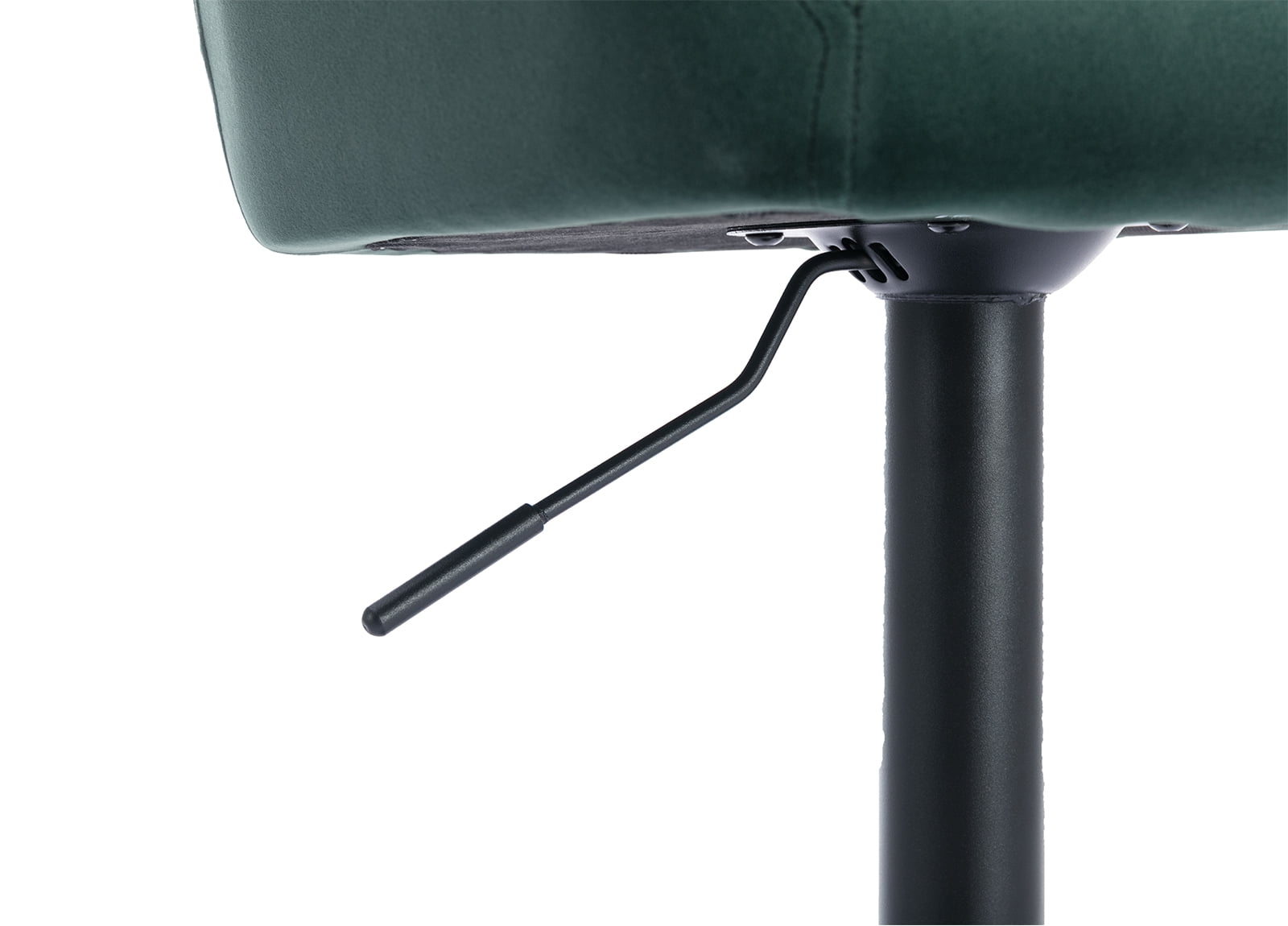 Guyou Modern Swivel Bar Stool Set of 2, Velvet Upholstered Adjustable Island Stool Counter Height Stool with Backrest and Metal Base for Kitchen Island Restaurant Bar, Green