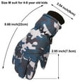 thumbnail image 5 of TAIAOJING Kids Winter Gloves Gloves Camouflage Winter Outdoor Skating Size Boys Snow Ski Windproof Warm M/L Kids Snowboarding Girls Kids Gloves & Mittens, 5 of 7