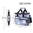 thumbnail image 3 of FORMRS Insulated Cooler Bag 24 Cans Capacity Soft Leakproof Lunch Box with Side Pockets, Blue Halloween, 3 of 7