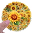 thumbnail image 6 of 60 Pcs Sunflower Stickers With Newly Upgraded Waterproof Layer, Reusable Non-Marking Glue For Easy Repasting And Tearing, High-Definition All Pre-Cut Designs For Laptops Phones, 6 of 7