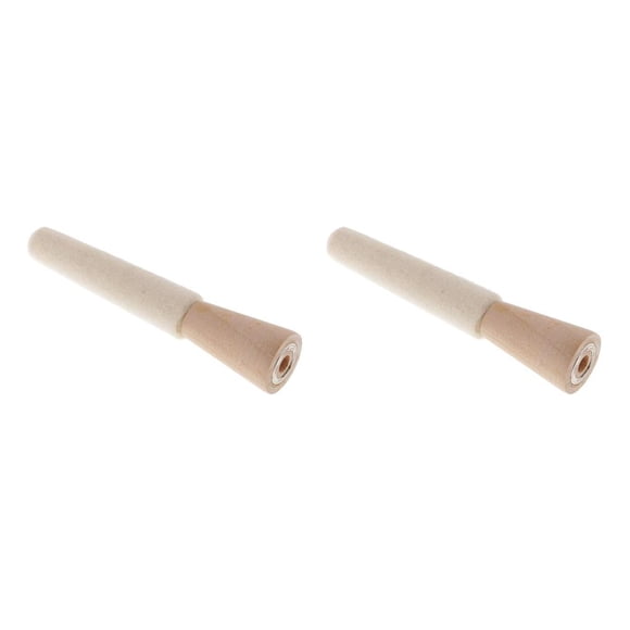 Billuyoard Herramienta de joyería duradera y resistente para pulir anillos, herramientas de palo de pulido de anillos interiores de fieltro, 4,49 4.49 pulgadas 2Conjunto