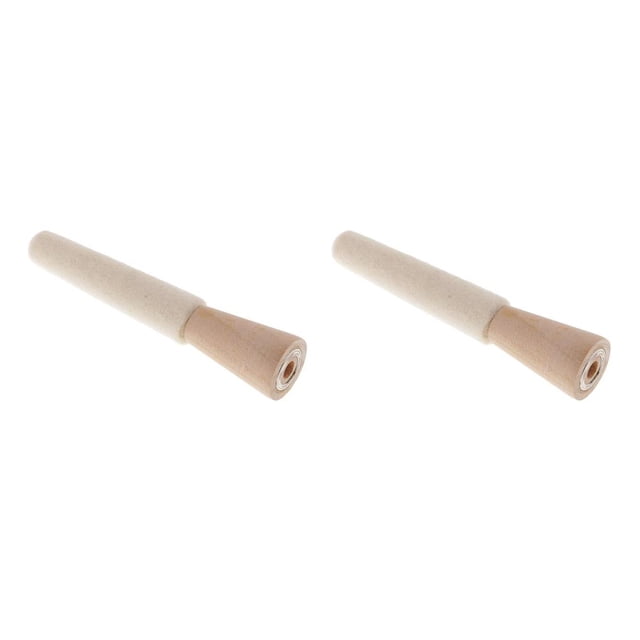 Billuyoard Herramienta de joyería duradera y resistente para pulir anillos, herramientas de palo de pulido de anillos interiores de fieltro, 4,49 4.49 pulgadas 2Conjunto