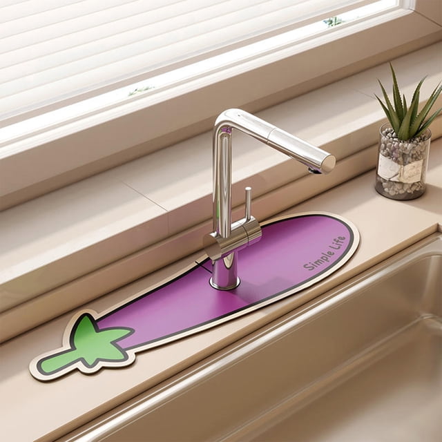 Diatomaceous Earth Absorbent Mat For Kitchen Faucets Spatter-proof And Draining Mat For Sinks And Washbasins Absorbent Mat For Bathroom Countertops