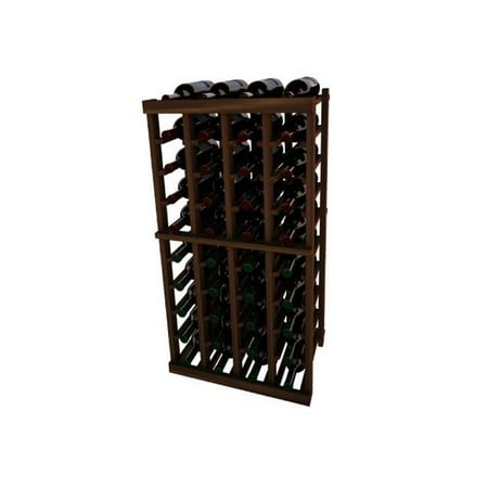 Wine Cellar Innovation Premium Redwood Vintner Series 4 Column Individual Rack, Dark Walnut Stain - 3