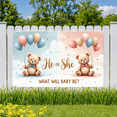 thumbnail image 7 of Decorative Design Baby Shower Banner Colorful Balloons Gender Reveal Teddy Bear Banner for Baby Shower Party Indoor Decoration Event Decoration, 7 of 7