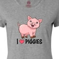 thumbnail image 4 of Inktastic I Love Piggies- Cute Pig Women's T-Shirt, 4 of 5