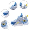 thumbnail image 4 of Wxirdiow Kids Running Shoes Kids Breathable Sneakers Mesh Lightweight Easy Walk Casual Sport Strap Athletic Running Shoes for Boys Girls Blue Size,7, 4 of 8