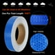thumbnail image 3 of Uxcell 1 rollo de cinta reflectante, cinta reflectante impermeable, cinta de advertencia de seguridad, reflector para camiones y coches, azul, 1.2 pulgadas x 82 pies, 3 of 7