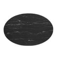 thumbnail image 3 of Modway Zinque 42" Oval Artificial Marble Dining Table in Gold Black, 3 of 5