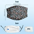 thumbnail image 2 of Cute Chinese Crested Dog Graphic Printed Cloth Face Masks Reusable Washable Adjustable for Child (5 PCS), 2 of 5