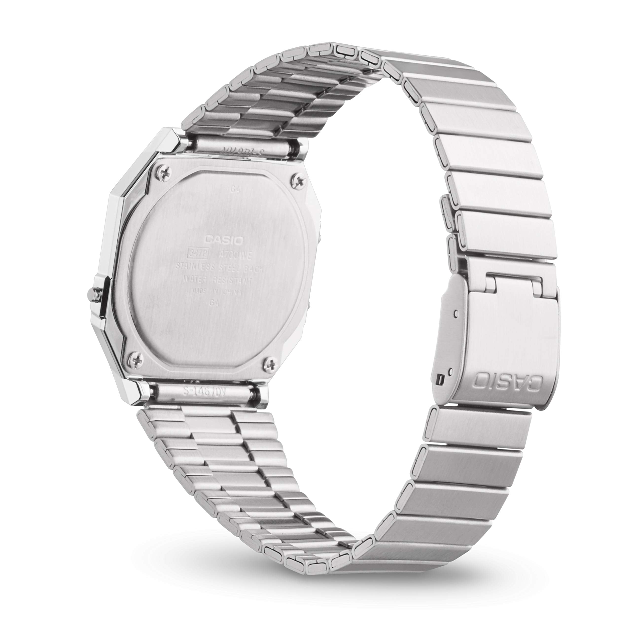 Casio stainless steel back water resistant cheap