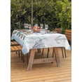thumbnail image 2 of Outdoor Tablecloth with Umbrella Hole and Zipper, Coastal Seahorse Rectangle Table Cloth 60x84 Inch Waterproof Tablecloth, Nautical Starfish Shell Seaweed Anchor Picnic Table Cover for Patio Camping, 2 of 7