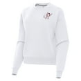 thumbnail image 2 of Women's Antigua White Mississippi State Bulldogs Victory Swinging Bully Pullover Sweatshirt, 2 of 3