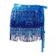 thumbnail image 1 of 2x Falda De Danza Del Vientre Con Purpurina Y Borlas Para Presentaciones En El Escenario, Rumba, Samba, Azul, 1 of 8