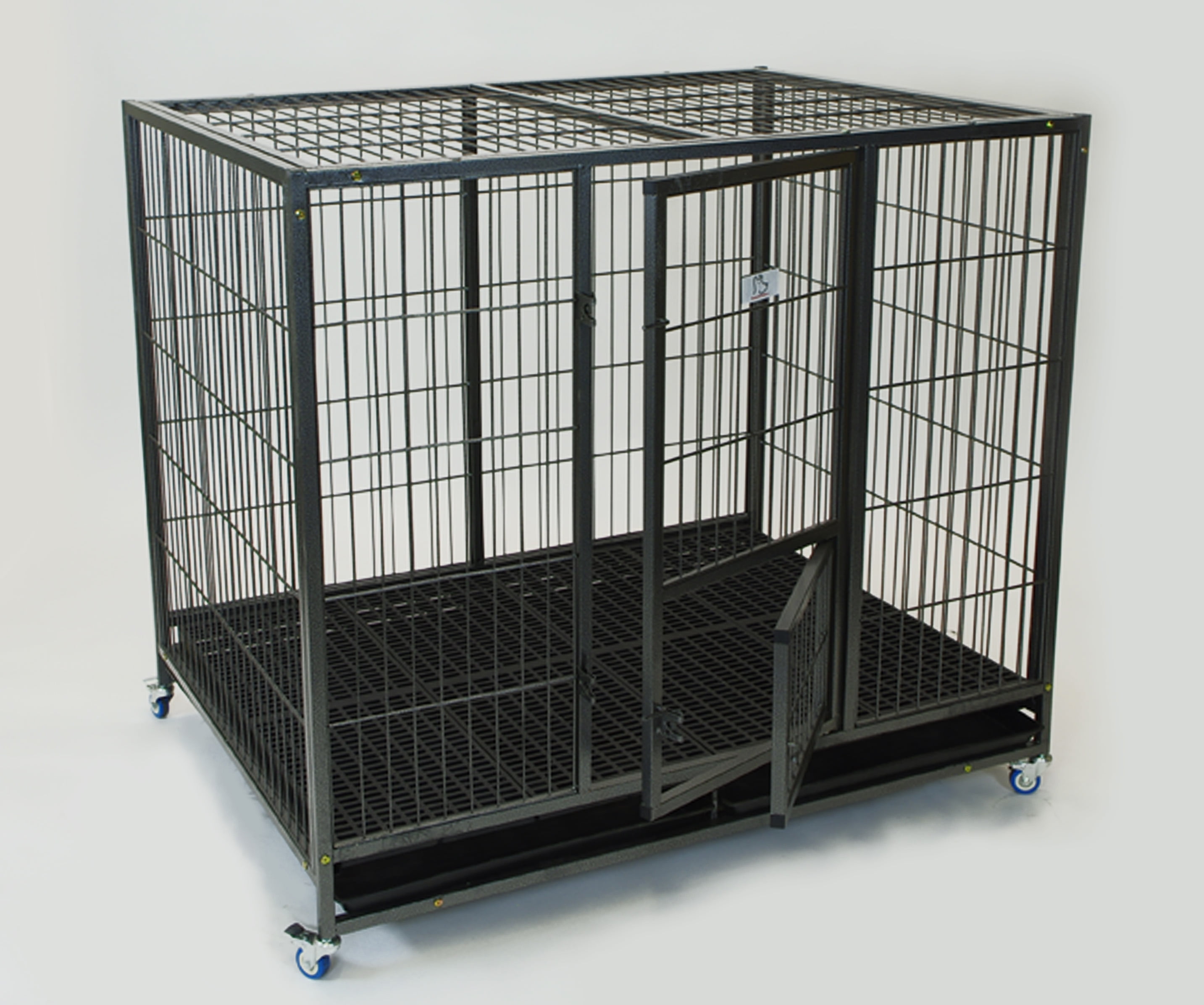 Homey Pet Heavy Duty Dog Kennel, Stackable, 49"L x 37"W x 44"H