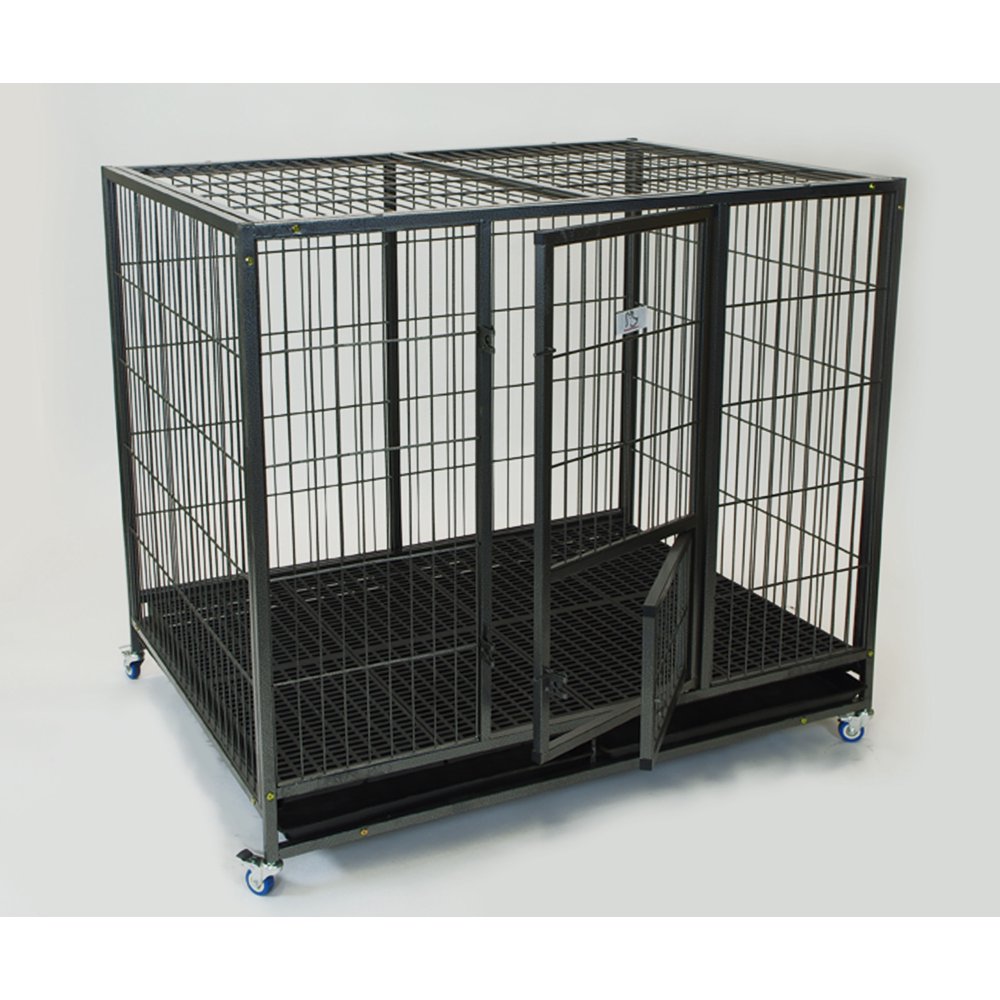 Homey Pet Heavy Duty Dog Kennel, Stackable, 49"L x 37"W x 44"H