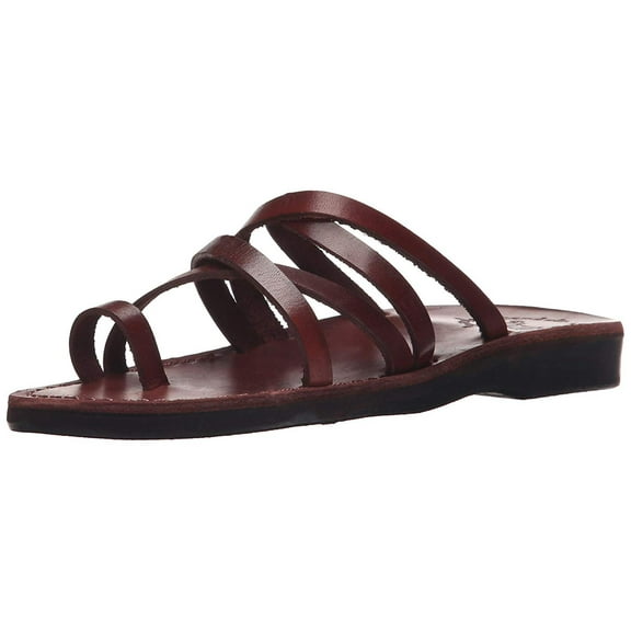 Ariel - Leather Cross Strap Sandal - Womens Sandals