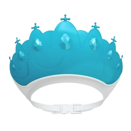 

Adjustable Size Baby Shower Hat Soft Hat Visor Hat Wash Hat for Children Toddlers Blue