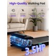 thumbnail image 2 of Chiccushion Auto Incline Treadmill, 3.5hp, 450 lbs, 0.6-6.8 mph Speed, 12 Percent Incline,Remote Control, Led Display & App Connect for Home Use, 2 of 8