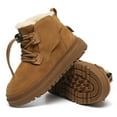 thumbnail image 6 of BOBOGOJP Toddler Snow Boots Boys Girls Winter Cold Weather Waterproof Non Slip Warm Shoes for Little Kids Brown for Size 1, 6 of 6