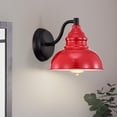 thumbnail image 6 of CHLOE Ironclad Industrial 1 Light Matte Black Indoor Wall Sconce 8" Wide, 6 of 13