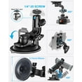 Woleyi Windshield Car Tablet Mount – 95mm Suction Cup Holder For IPad, Phone, Camera (4-13 Inch Devices)