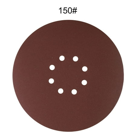 

9 inch 8 hole Red Sand 225mm Velvet-backed Disc Sandpaper Self-adhesive Flocking