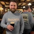 thumbnail image 3 of Men's Hello Darkness My Old Friend Long Sleeve Graphic Shirt Casual Crewneck Pullover Top, 3 of 5