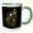 Green/White, variant on 3drose, Motocross Dirtbike Dirty Sport Hobby Biker Offroad Extreme, 11oz Two-tone Green Mug