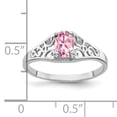thumbnail image 2 of Primal Gold 14 Karat White Gold 6x4mm Oval Pink Tourmaline Ring, 2 of 4