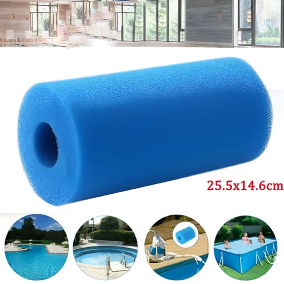 HIBIBUD 2026 New Filter Type B Reusable Washable Pool Sponge Filter Swimming Cartridge Foam Filter for Pool, Spa, Aquarium, Hot Tub