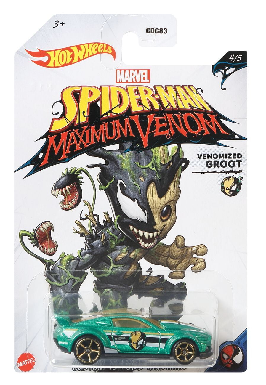 Hot Wheels Spider-man Maximum Venom Venomized Marvel Series Diecast Car Complete Set of 5